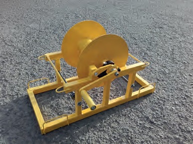 Kołowrotek wraz z linką stalową